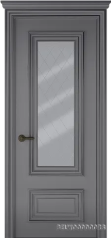 Дверь межкомнатная Belwooddoors Палаццо 2 эмаль Графит с зеркалом